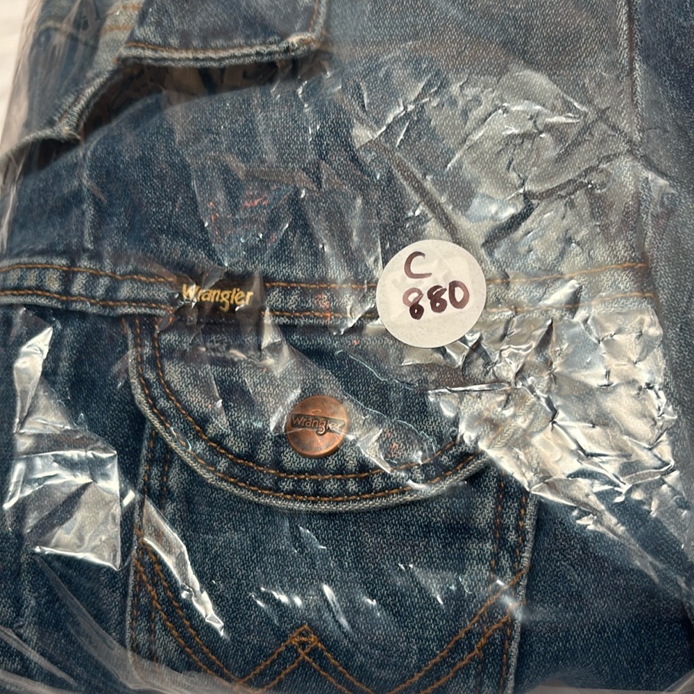 Wrangler Icons Jacket Womens Size XS Regular Fit Rigid Denim Jean Western 124WJ - Picture 15 of 16